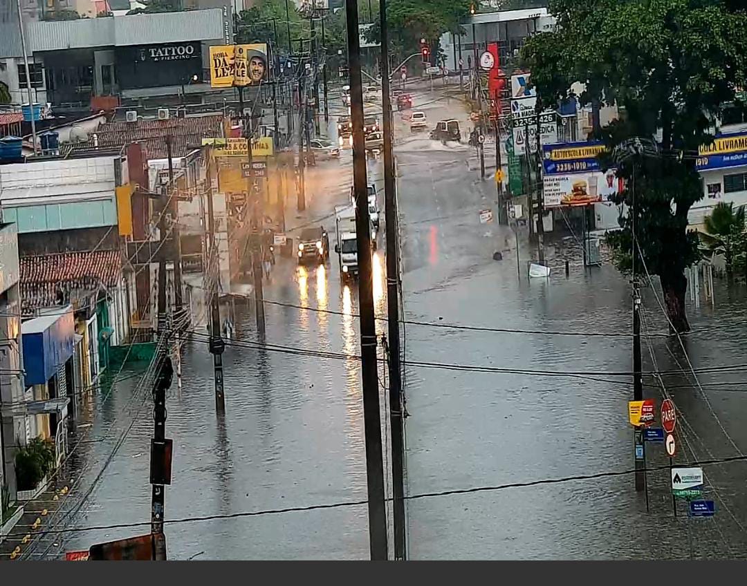 João Pessoa registra mais de 100 milímetros de chuva nas últimas 12h