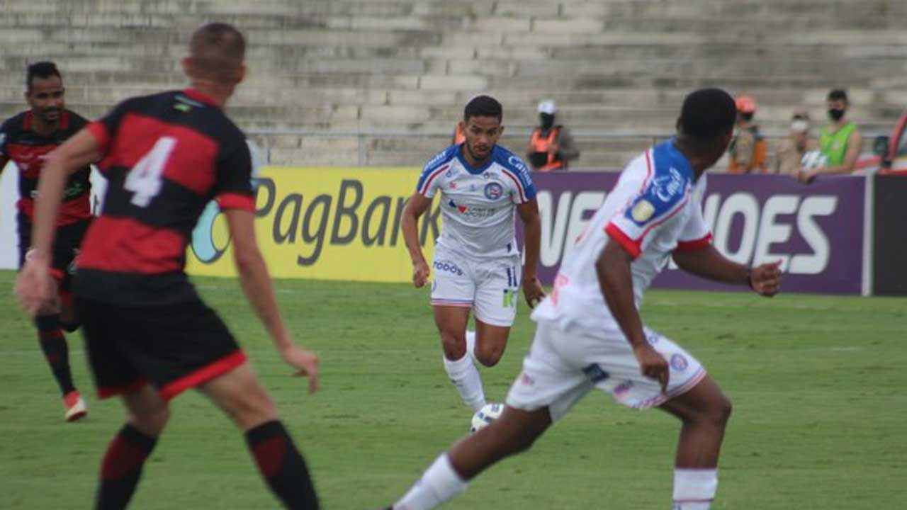 Campinese perde para o Bahia que mantém tabu de 60 anos sem perder para a Raposa de Campina Grande; veja os gols da partida