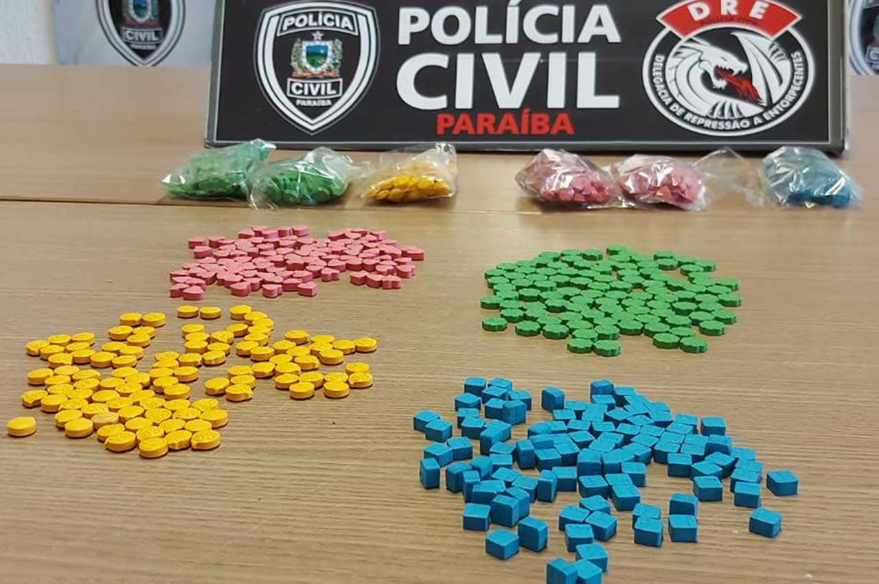 Mil comprimidos de ecstasy enviados pelos Correios são interceptados pela Polícia Civil