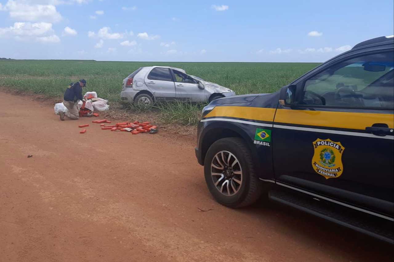 PRF apreende 245 kg de maconha na BR-101