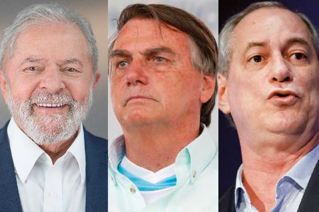 Eleições 2022, lula, bolsonaro e ciro