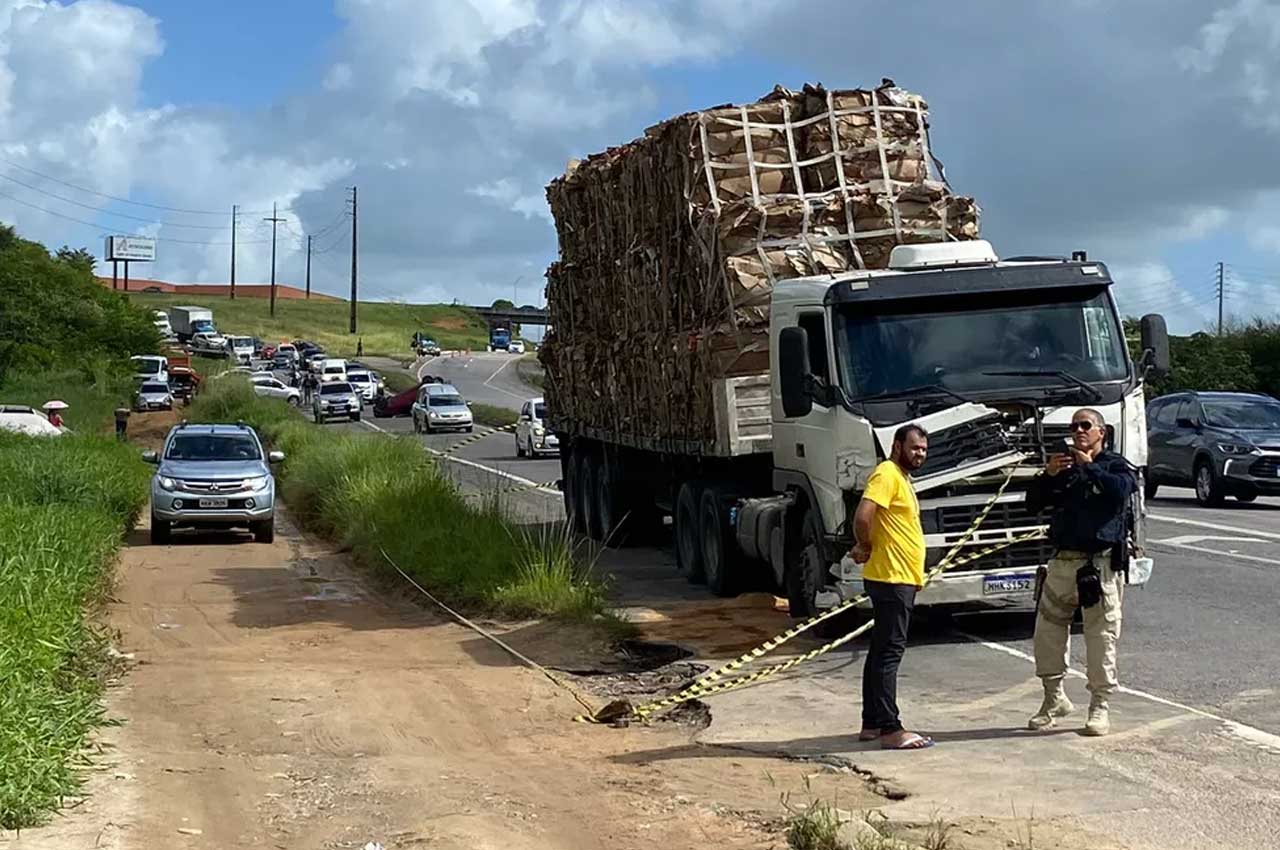 Morre uma das vítima de acidente com caminhão desgovernado na BR-230, em João Pessoa