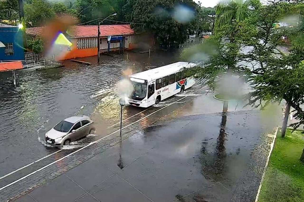 Trecho em frente à CBTU, no Varadouro. (Foto: Reprodução / Semob-JP)