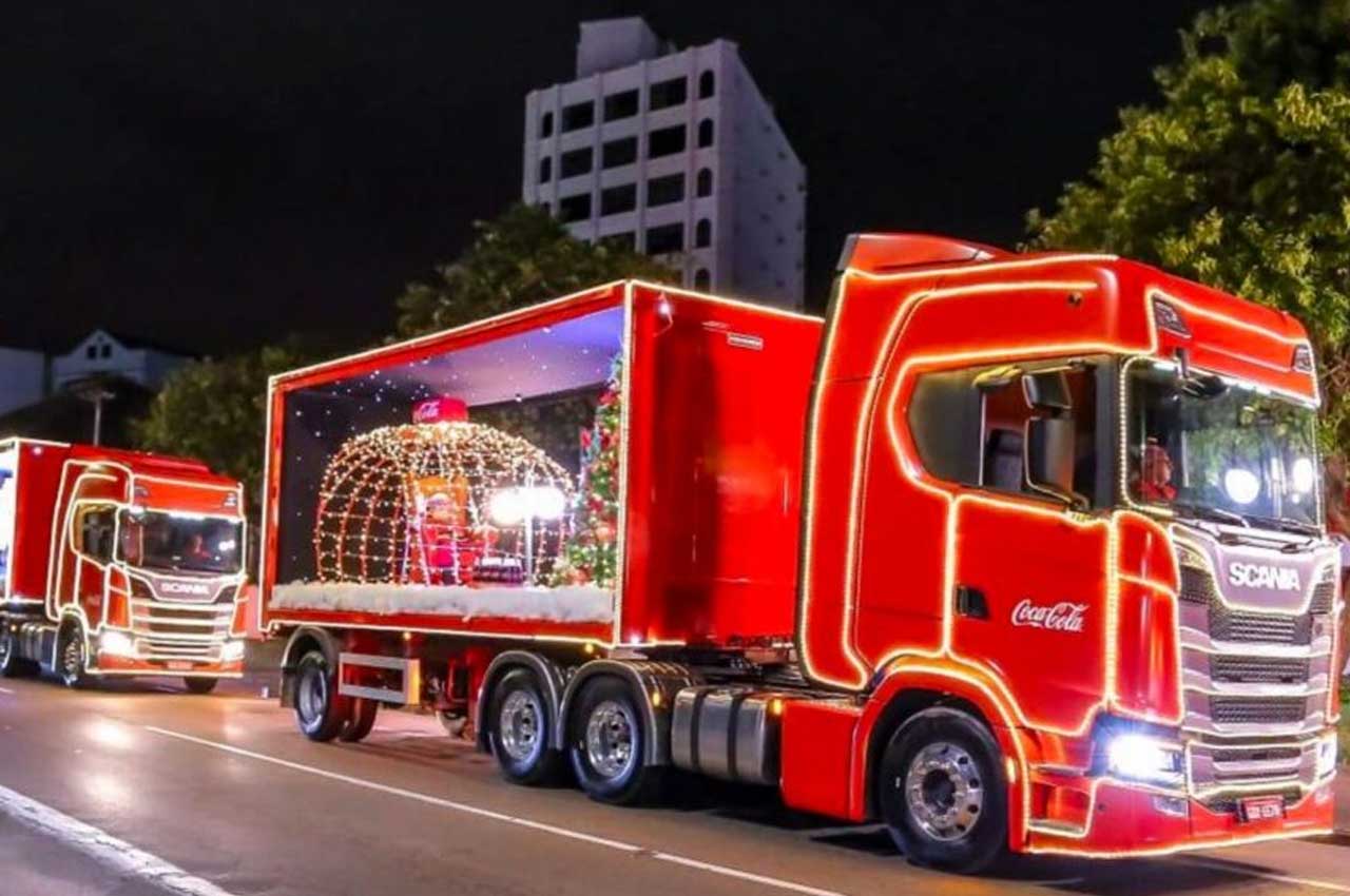 Veja por onde vai passar a Caravana de Natal da Coca-Cola em João Pessoa