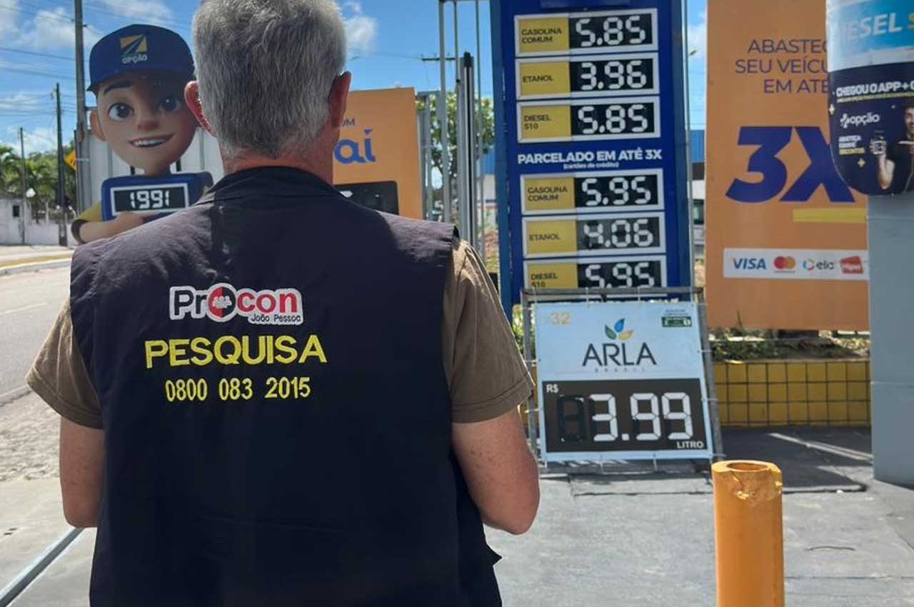 Pesquisa constata redução no preço da gasolina em 17 postos de combustíveis em João Pessoa